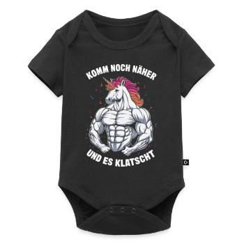 Unicorn Unicorns Mythical Creatures Mystical - Baby Premium short-sleeve bodysuit - black - Front