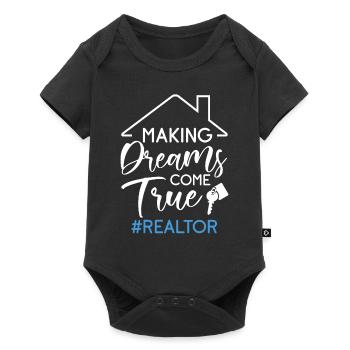 Agent immobilier Agent immobilier Cadeau d’agent immobilier - Body à manches courtes Premium Bébé - noir - Devant