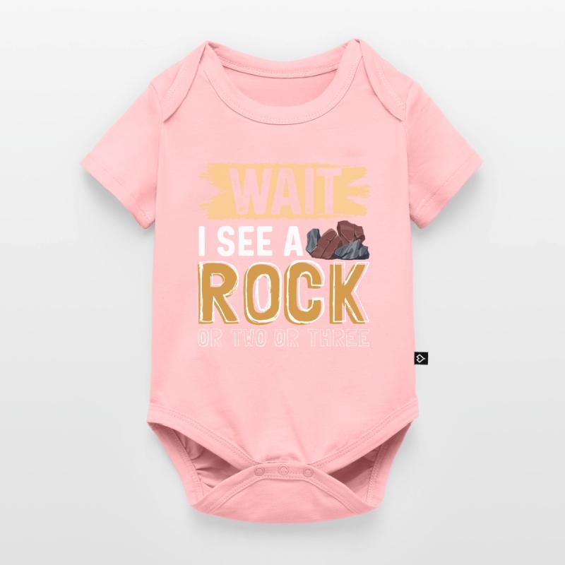 Warte, ich sehe einen Stein oder zwei oder drei Baby Premium Kurzarmbody