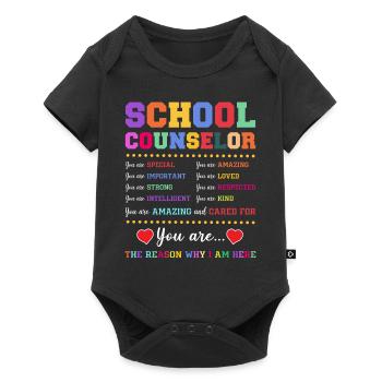 Conseiller scolaire Conseiller scolaire - Body à manches courtes Premium Bébé - noir - Devant