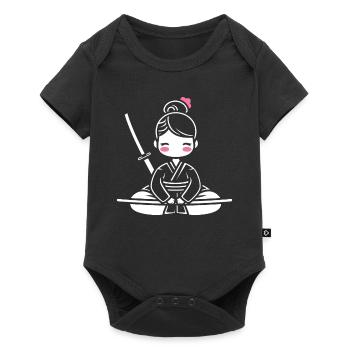 iaido - Baby Premium short-sleeve bodysuit - black - Front