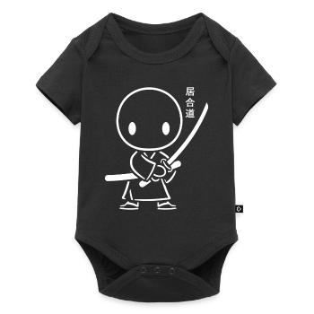 iaido - Baby Premium short-sleeve bodysuit - black - Front