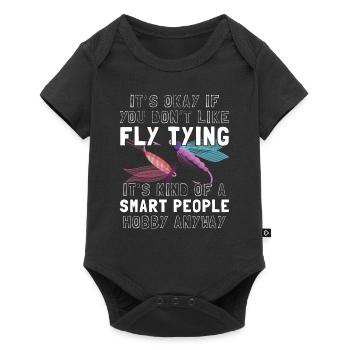 Es ist okay, wenn Sie nicht Fliegenbinden können - Baby Premium Kurzarmbody - Schwarz - Vorne