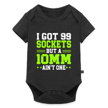 Mécanicien J’ai 99 douilles mais un 10mm n’en est pas un - Body à manches courtes Premium Bébé - noir - Devant