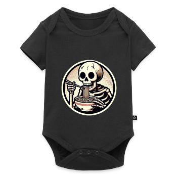 Skeleton Ramen Noodles for Scary Movies Japanese - Baby Premium short-sleeve bodysuit - black - Front