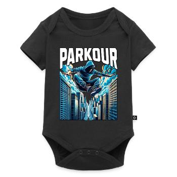 Parkour - Body à manches courtes Premium Bébé - noir - Devant