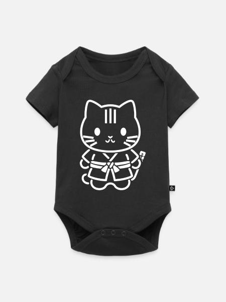 KENDO - Baby Premium Kurzarmbody - Schwarz