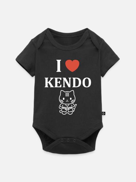 KENDO - Baby Premium Kurzarmbody - Schwarz