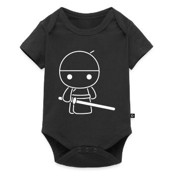 KENDO - Baby Premium short-sleeve bodysuit - black - Front
