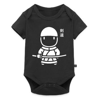 KENDO - Baby Premium short-sleeve bodysuit - black - Front
