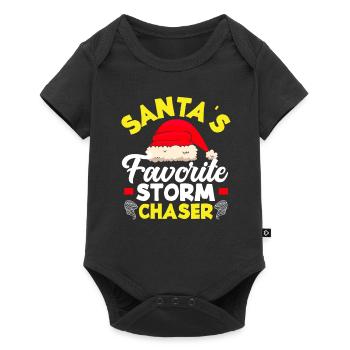 Santa's Favorite Storm Chaser - Baby Premium short-sleeve bodysuit - black - Front