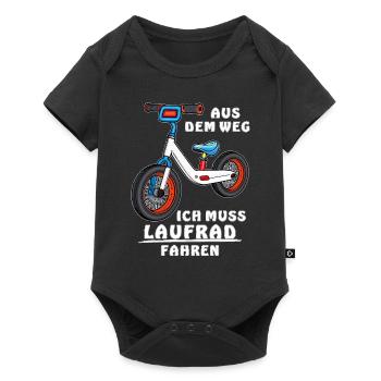 DOIT FAIRE DU VÉLO D’ÉQUILIBRE - Body à manches courtes Premium Bébé - noir - Devant