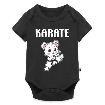 karate - Body à manches courtes Premium Bébé - noir - Devant