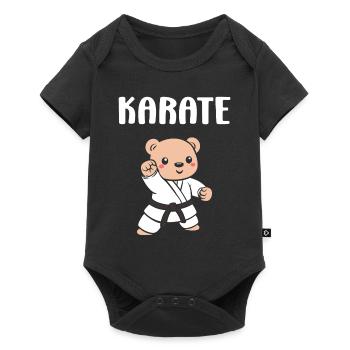 karate - Body à manches courtes Premium Bébé - noir - Devant