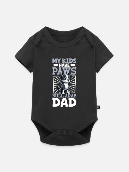 Bull Arab Papa - Baby Premium Kurzarmbody - Schwarz