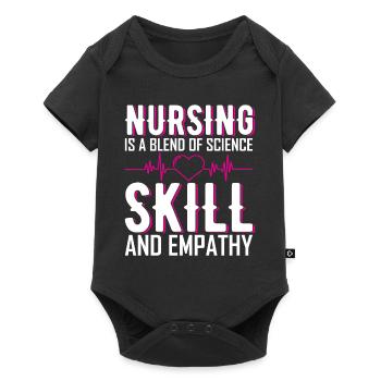 Nursing is a blend of science, skill, and empathy. - Baby Premium short-sleeve bodysuit - black - Front