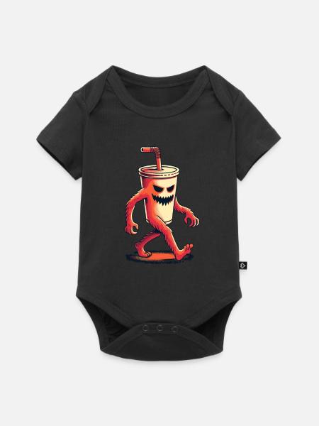 Unheimlicher Monster Trinkbecher Getränke - Baby Premium Kurzarmbody - Schwarz