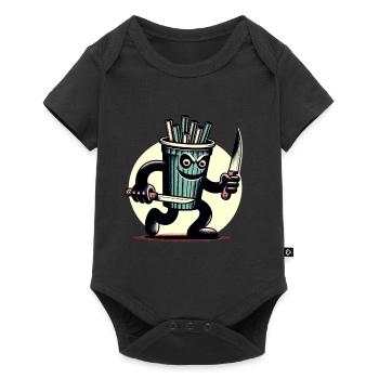 Scary Psycho Drinking Cup Boissons - Body à manches courtes Premium Bébé - noir - Devant