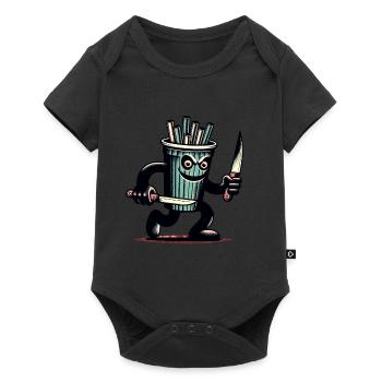 Scary Psycho Drinking Cup Drinks - Baby Premium short-sleeve bodysuit - black - Front