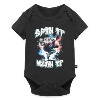 Breakdancing Breakdance B-boy Stunt Street Dancer - Baby Premium short-sleeve bodysuit - black - Front