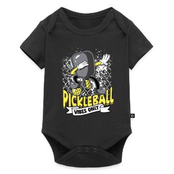 Pickleball Pickleball Pickleball Vibes uniquement - Body à manches courtes Premium Bébé - noir - Devant