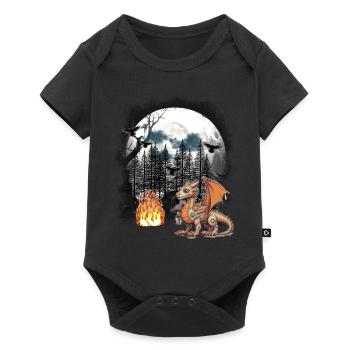 Dragon Dragon Fable Medieval Fairy Tale Myth Forest - Baby Premium short-sleeve bodysuit - black - Front