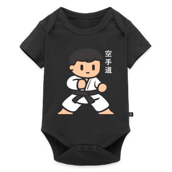 karate - Body à manches courtes Premium Bébé - noir - Devant