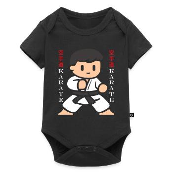 karate - Body à manches courtes Premium Bébé - noir - Devant