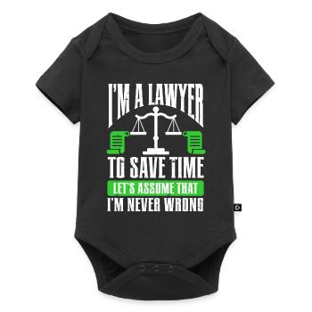 Law Lawyer - Baby Premium short-sleeve bodysuit - black - Front