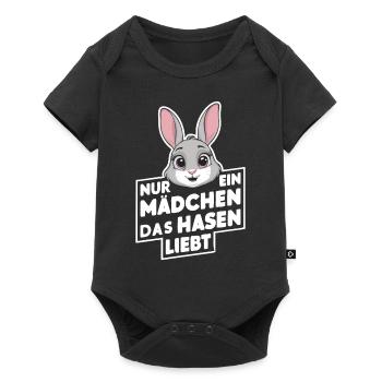 Bunny Bunnies Lapin Animal de compagnie - Body à manches courtes Premium Bébé - noir - Devant