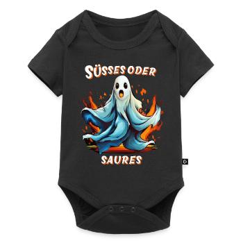 FANTÔME HALLOWEEN TRICK OR TREAT - Body à manches courtes Premium Bébé - noir - Devant