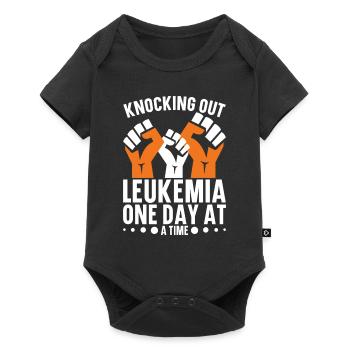 leukemia awareness blood cancer fight - Baby Premium short-sleeve bodysuit - black - Front