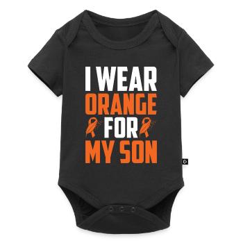 leukemia awareness blood cancer fight - Baby Premium short-sleeve bodysuit - black - Front