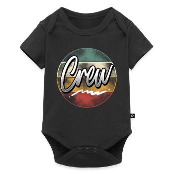 Crew - Baby Premium Kurzarmbody - Schwarz - Vorne