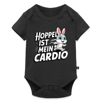 Bunny Bunnies Lapin Animal de compagnie - Body à manches courtes Premium Bébé - noir - Devant