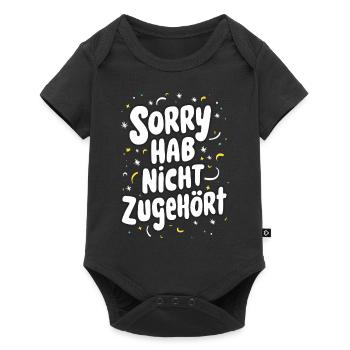 Sarcasme Ironie Drôle Paroles sarcastiques - Body à manches courtes Premium Bébé - noir - Devant