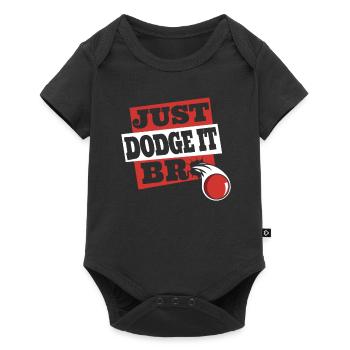 Just Bro Spiel Prisonball Teamspieler Völkerball - Baby Premium Kurzarmbody - Schwarz - Vorne