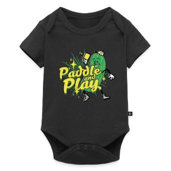 Raquette de pickleball et jeu - Body à manches courtes Premium Bébé - noir - Devant