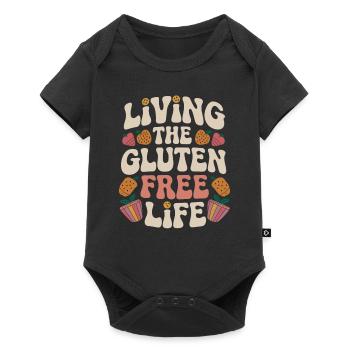 Vivez la vie sans gluten avec style - Body à manches courtes Premium Bébé - noir - Devant