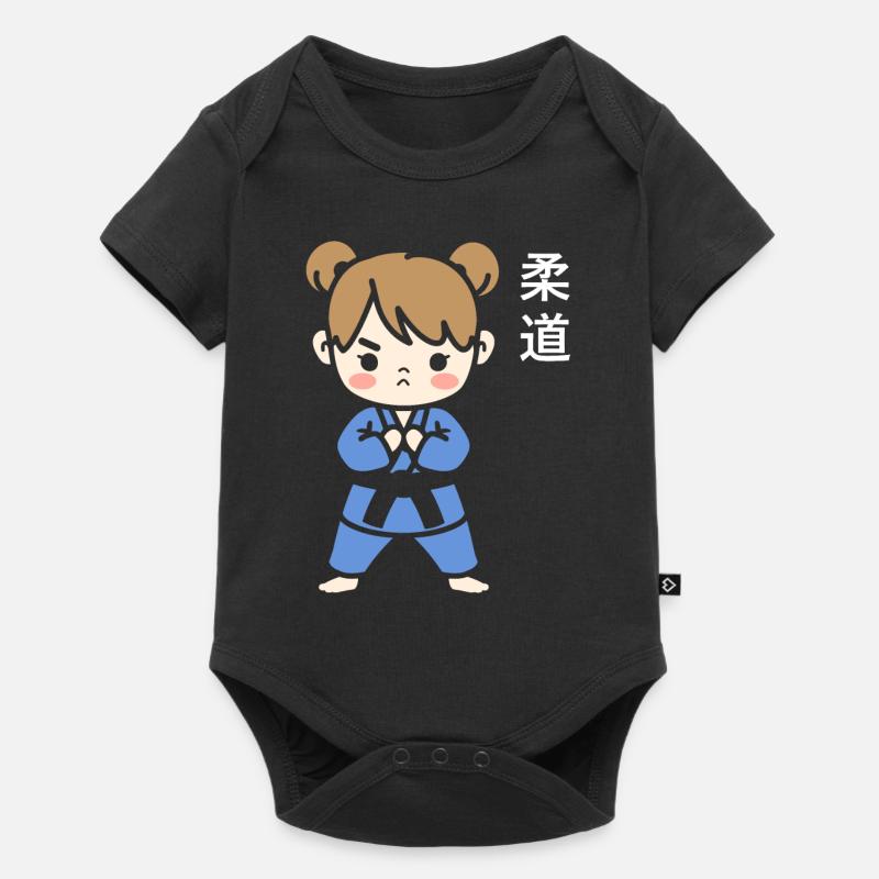 judo - Body à manches courtes Premium Bébé - noir