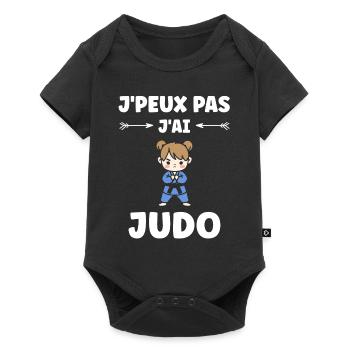 judo - Body à manches courtes Premium Bébé - noir - Devant