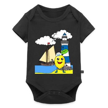 marin citron aigre marins marins marins - Body à manches courtes Premium Bébé - noir - Devant
