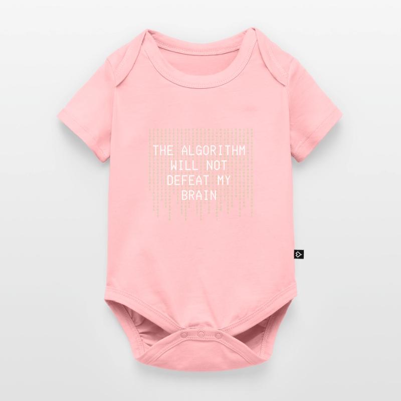 The Algorithm Will Not Defeat My Brain Binary Baby Premium short-sleeve bodysuit