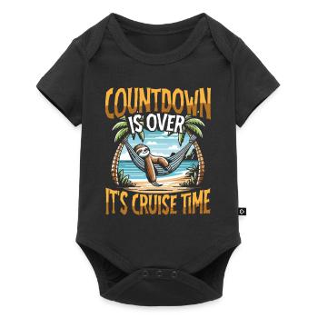Countdown is over it's cruise time - Baby Premium short-sleeve bodysuit - black - Front