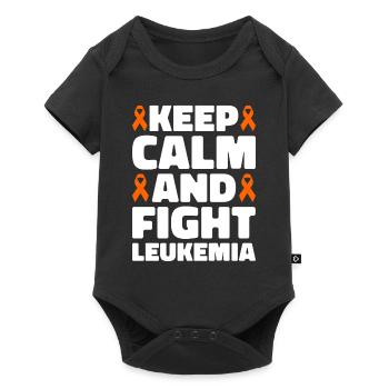 leukemia awareness blood cancer fight - Baby Premium short-sleeve bodysuit - black - Front