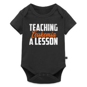 leukemia awareness blood cancer fight - Baby Premium short-sleeve bodysuit - black - Front