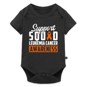leukemia awareness blood cancer fight - Baby Premium short-sleeve bodysuit - black - Front