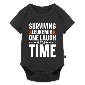 leukemia awareness blood cancer fight - Baby Premium short-sleeve bodysuit - black - Front