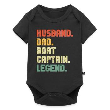 Boat Captain Funny Boat Sailing Lake Boater - Baby Premium short-sleeve bodysuit - black - Front
