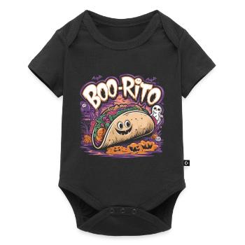 Boo-Rito Halloween Burrito Cute Ghost Pumpkin - Baby Premium Kurzarmbody - Schwarz - Vorne